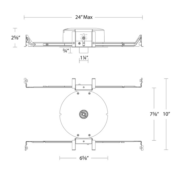 WAC R1ARNT Aether Atomic 1" 11W Round LED Trimmed Downlight Housing