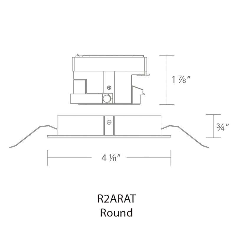 WAC R2ARAT Aether 2" Round LED Adjustable Trim, Wet Location