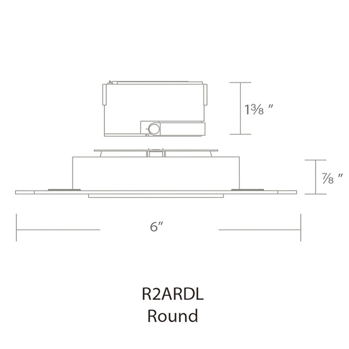 WAC R2ARDL Aether 2" Round LED Downlight Trimless