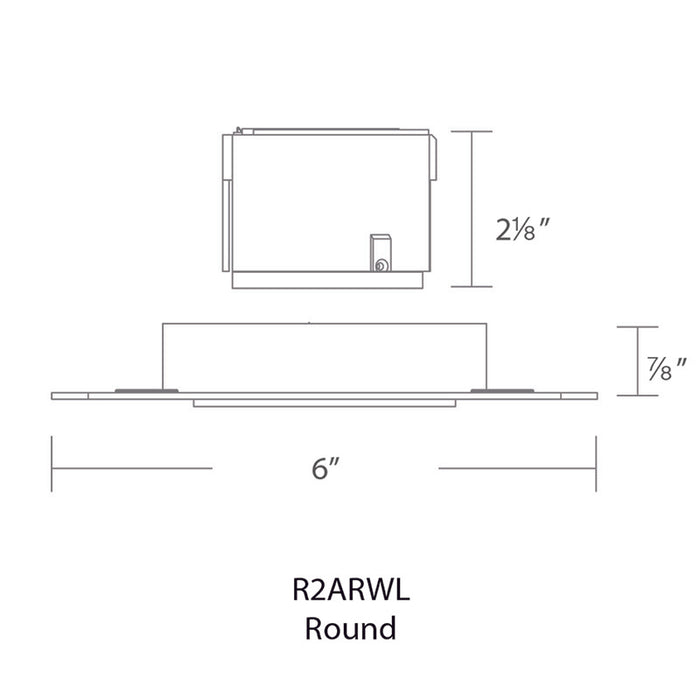 WAC R2ARWL Aether 2" Round LED Wall Wash Trimless