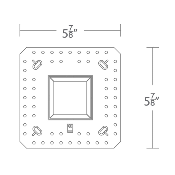 WAC R2ASDL Aether 2" Square LED Downlight Trimless