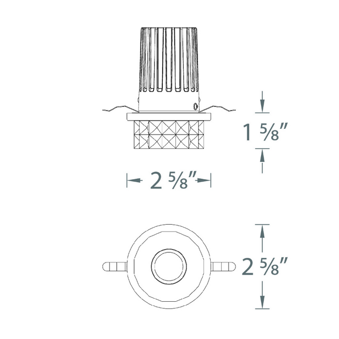 WAC R2BR-03 Elipse Ikon 3" Round LED Decorative Recessed