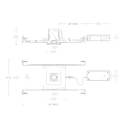WAC R2BSA Ocularc 2.0 11W 2" Square 0° - 35° Adjustable LED Downlight, 5CCT