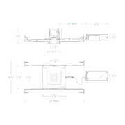 WAC R2BSD Ocularc 2.0 12W 2" Square LED Downlight, 5CCT