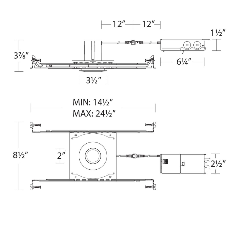 WAC R2DRDN Ion 9W 2" Round New Construction LED Downlight, 5CCT
