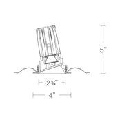 WAC R2FRWT-940 2" Round Wall Wash Trimmed, 4000K