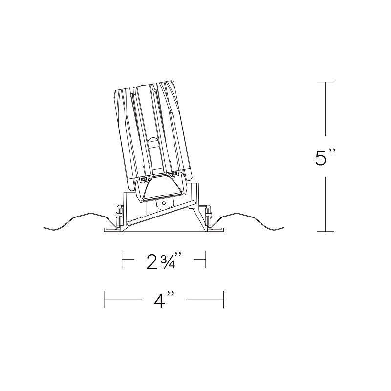 WAC R2FRWT-940 2" Round Wall Wash Trimmed, 4000K