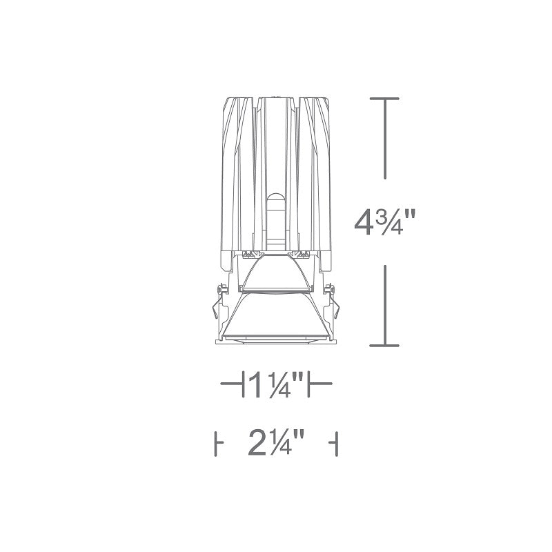 WAC R2FSPL 2" Square Pinhole Trimless