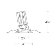 WAC R2FSWT-940 2" Square Wall Wash Trimmed, 4000K