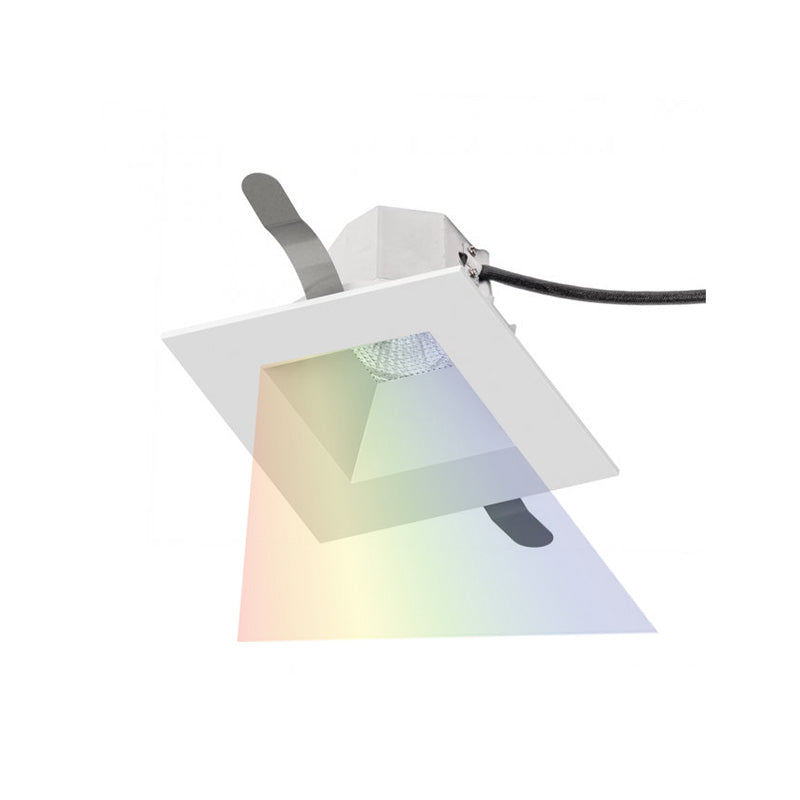 WAC R3ASDT-CC Aether 3.5" Square LED Color Changing Downlight Trim w/ Housing