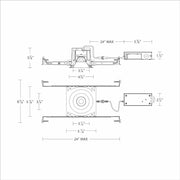 WAC R3BRDP Ocularc 3.0 13W 3" Round Polycarbonate LED Downlight, 5CCT