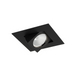 WAC R3BSAN Ocularc 3.0 11W 2" Square Adjustable Remodel/New Construction LED Downlight, Dim-to-Warm - Black
