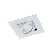 WAC R3BSAN Ocularc 3.0 11W 2" Square Adjustable Remodel/New Construction LED Downlight, Dim-to-Warm - White