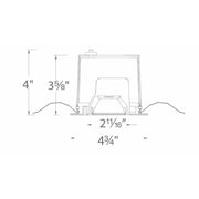 WAC R3BSA Ocularc  30 3" Square LED 0 - 35° Adjustable Trim, 48° Visual Cutoff