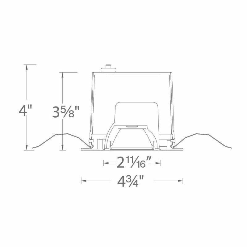 WAC R3BSA-WD Ocularc 3.0 3" LED Dim-to-Warm 0 -35° Adjustable Square Trim