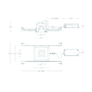 WAC R3BSD Ocularc 3.0 13W 3" Square LED Downlight, 5CCT