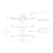 WAC R3BSDN Ocularc 3.0 11W 3" Square Remodel/New Construction LED Downlight, Dim-to-Warm