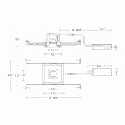WAC R3BSDN Ocularc 3.0 11W 3" Square Remodel/New Construction LED Downlight, Dim-to-Warm