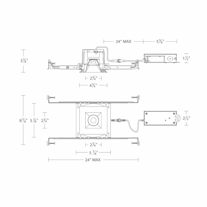 WAC R3BSD Ocularc 3.0 13W 3" Square LED Downlight, 5CCT