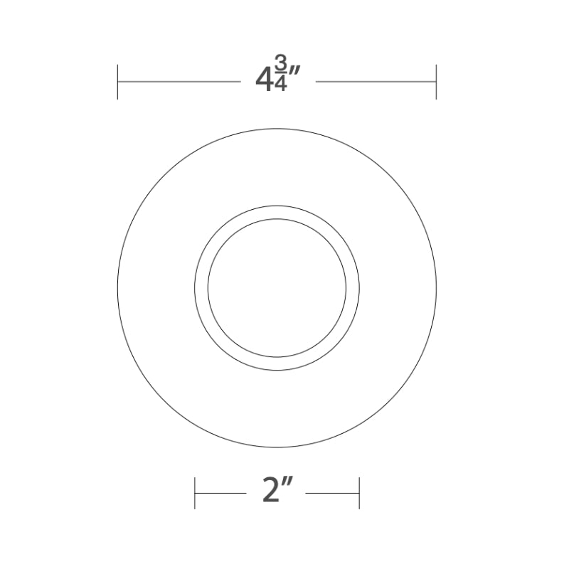 WAC R3CRPT Ocularc 3.5" Round Pinhole Trimmed