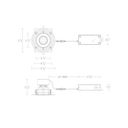 WAC R3JRAL Kenric 14.5W 3.5" Round LED Trimless Adjustable Downlight, 5CCT