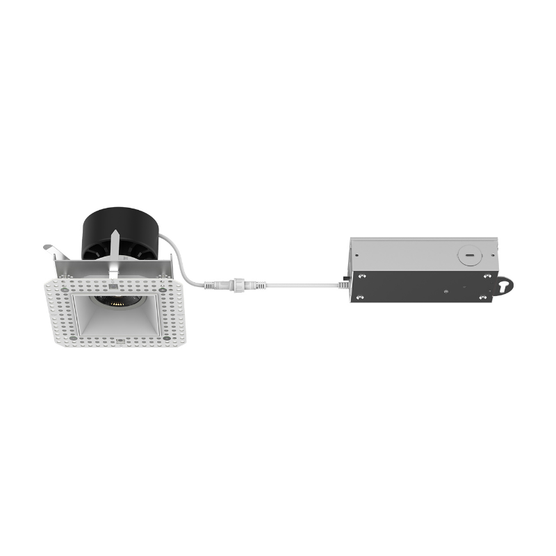 WAC R3JSAL Kenric 14.5W 3.5" Square LED Trimless Adjustable Downlight, 5CCT