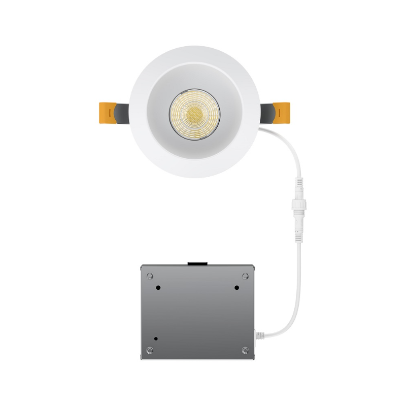 WAC R4DRDN2-F9CS Pop-In 4" Round LED New Construction Downlight with Remote Driver, CCT Selectable - White