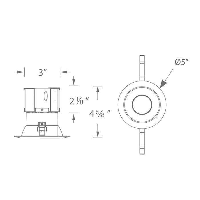 WAC R4DRDR-F9CS Pop-In 4" Round LED Remodel Downlight, CCT Selectable