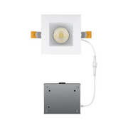 WAC R4DSDN2-F9CS Pop-In 4" Square LED New Construction Downlight with Remote Driver, CCT Selectable - White