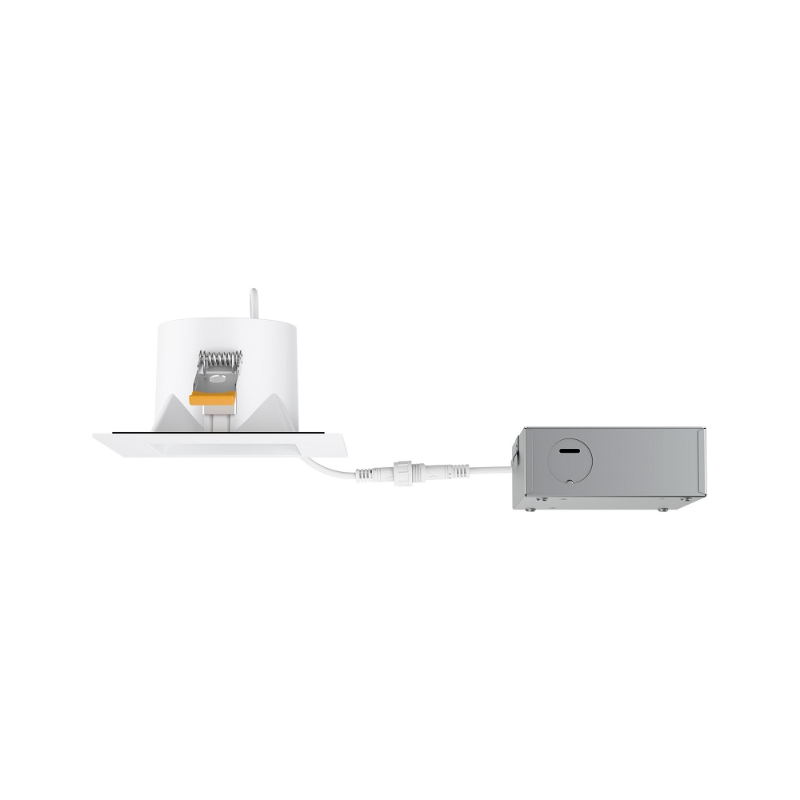 WAC R4DSDN2-F9CS Pop-In 4" Square LED New Construction Downlight with Remote Driver, CCT Selectable - White