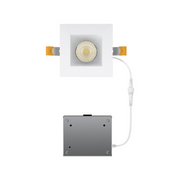 WAC R4DSDR2-F9CS Pop-In 4" Square LED Remodel Downlight with Remote Driver, CCT Selectable - White