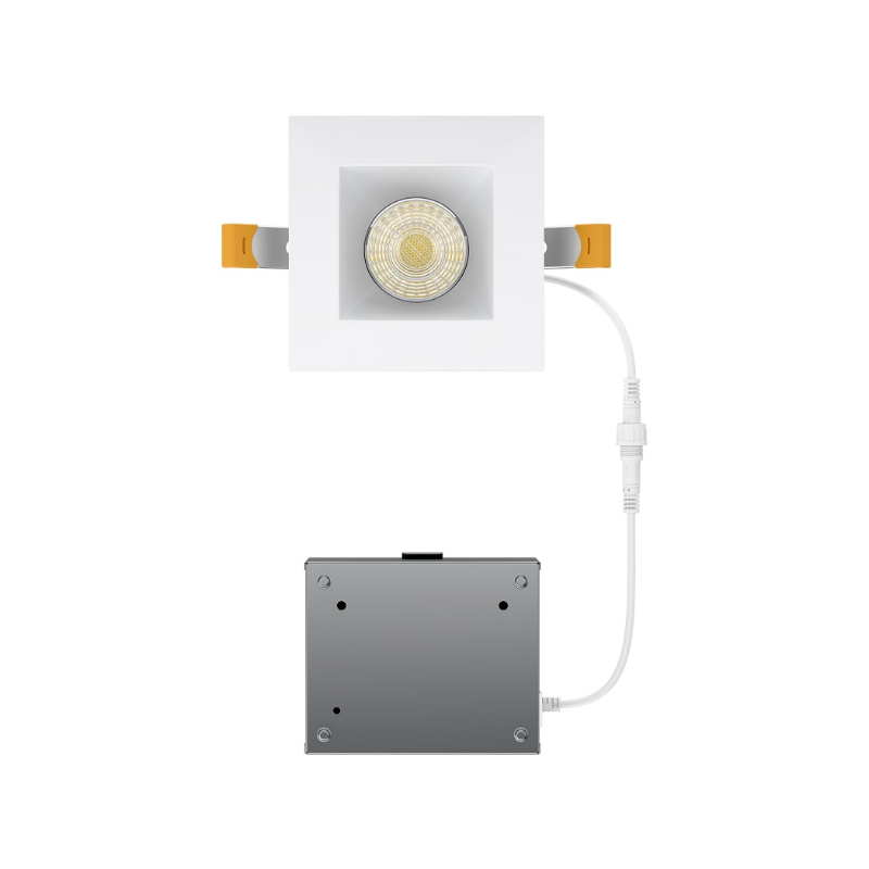 WAC R4DSDR2-F9CS Pop-In 4" Square LED Remodel Downlight with Remote Driver, CCT Selectable - White