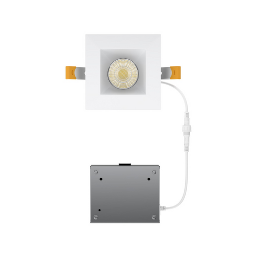 WAC R4DSDR2-F9CS Pop-In 4" Square LED Remodel Downlight with Remote Driver, CCT Selectable - White