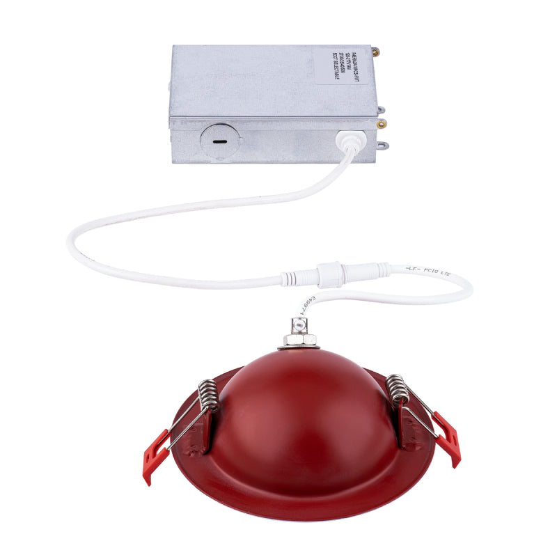 WAC R4ERA2R-W9CS Lotos R 4" Fire Rated Adjustable Canless Downlight, CCT Selectable
