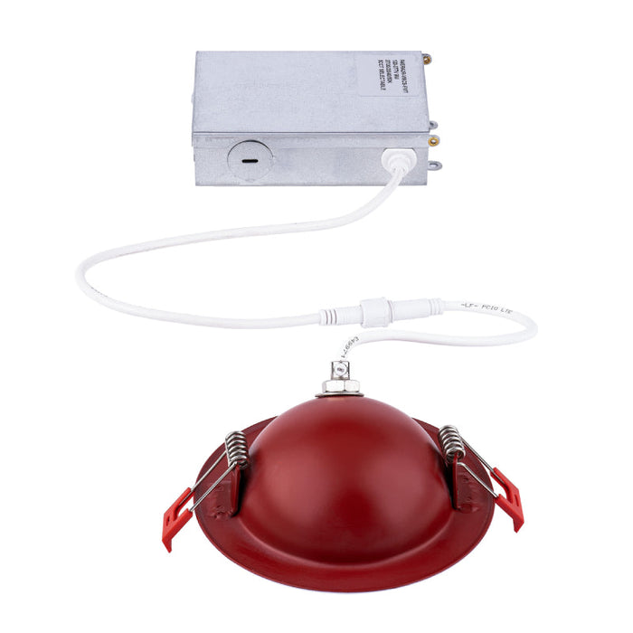 WAC R4ERA2R-W9CS Lotos R 4" Fire Rated Adjustable Canless Downlight, CCT Selectable