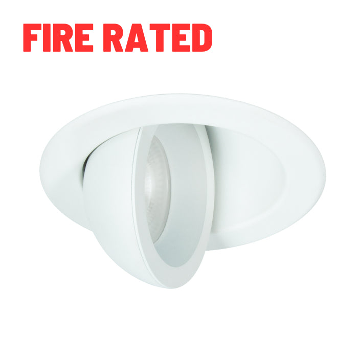 WAC R4ERA2R-W9CS Lotos R 4" Fire Rated Adjustable Canless Downlight, CCT Selectable