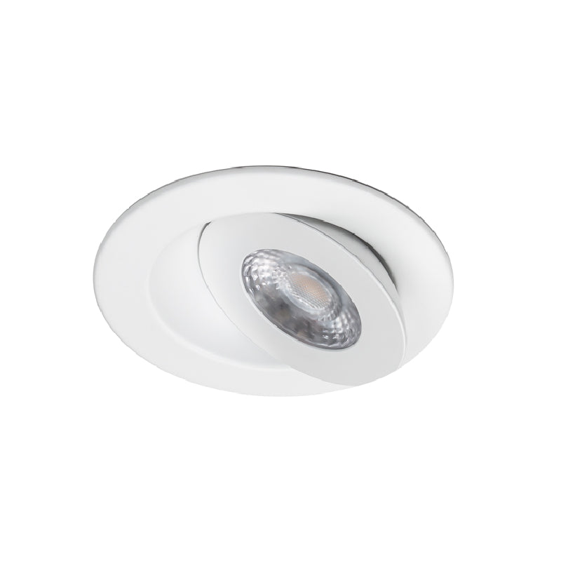 WAC R4ERAR Lotos 4" LED Adjustable Gimbal Trim Canless Downlight, CCT Selectable