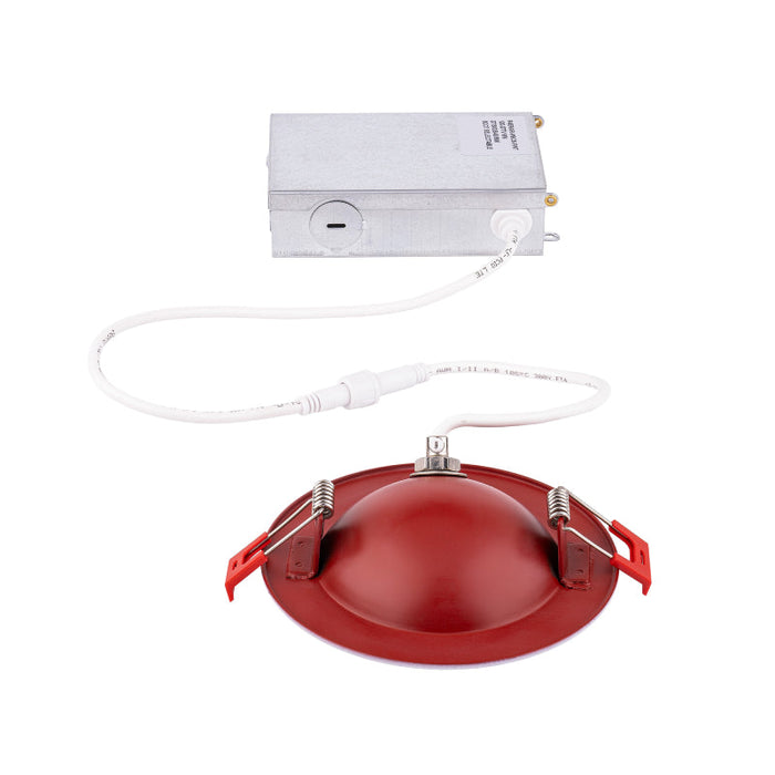 WAC R6ERAR-W9CS Lotos 6" Fire Rated Adjustable Canless Downlight, CCT Selectable
