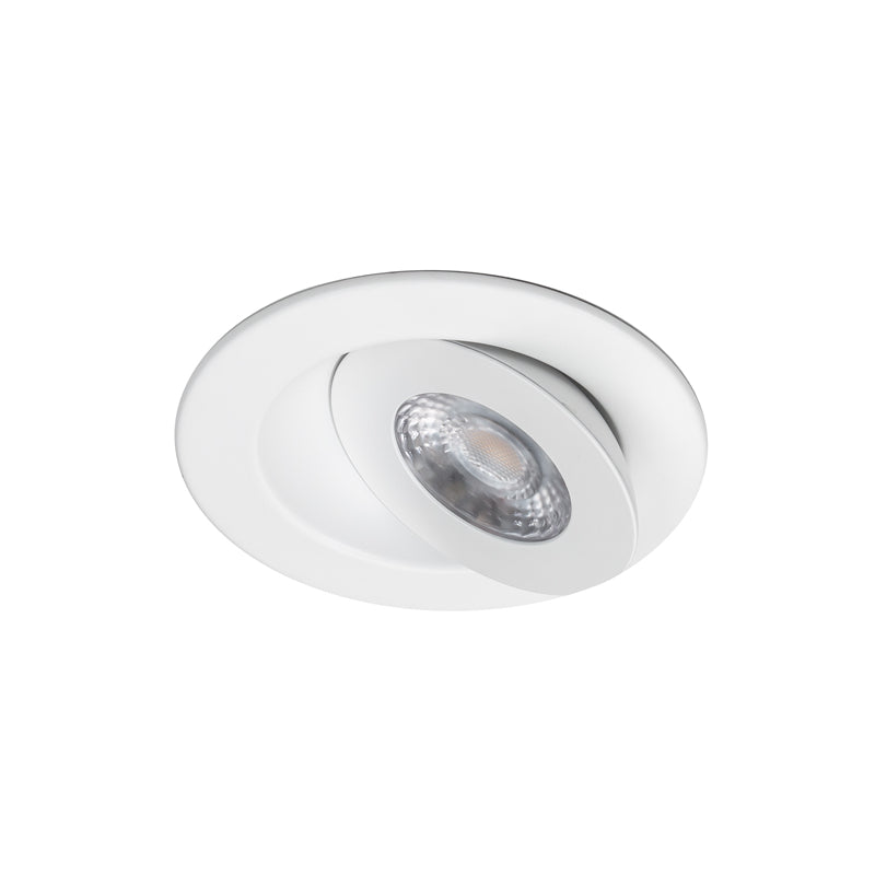 WAC R4ERAR-W9CS Lotos 4" Fire Rated Adjustable Canless Downlight, CCT Selectable