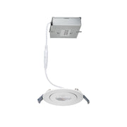 WAC R4ERAR Lotos 4" LED Adjustable Gimbal Trim Canless Downlight, CCT Selectable - White