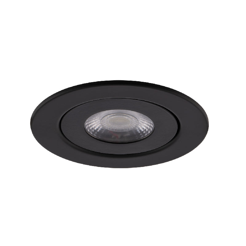 WAC R4ERAR Lotos 4" LED Adjustable Gimbal Trim Canless Downlight, CCT Selectable - Black