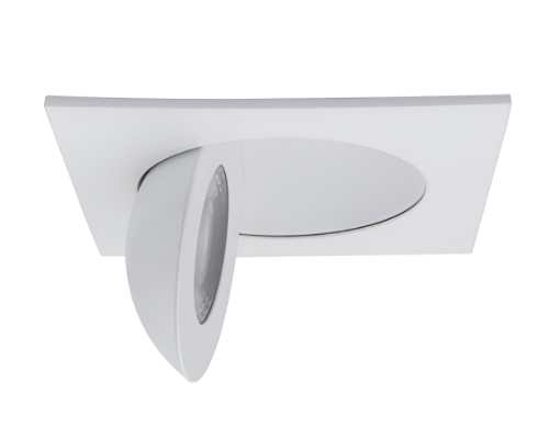 WAC R4ESAR Square Lotos 4" Square Adjustable Canless Downlight, CCT Selectable
