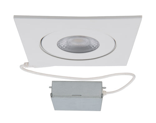 WAC R4ESAR Square Lotos 4" Square Adjustable Canless Downlight, CCT Selectable