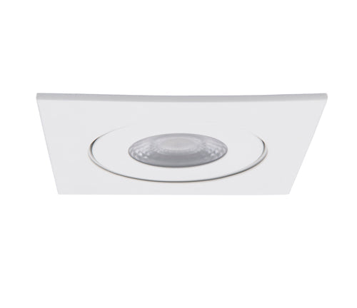 WAC R4ESAR Square Lotos 4" Square Adjustable Canless Downlight, CCT Selectable