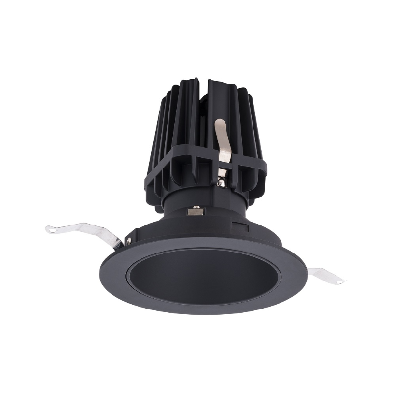WAC R4FRDT-940 4" Round Downlight Trimmed, 4000K - Black