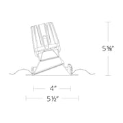 WAC R4FRWT-940 4" Round Wall Wash Trimmed, 4000K