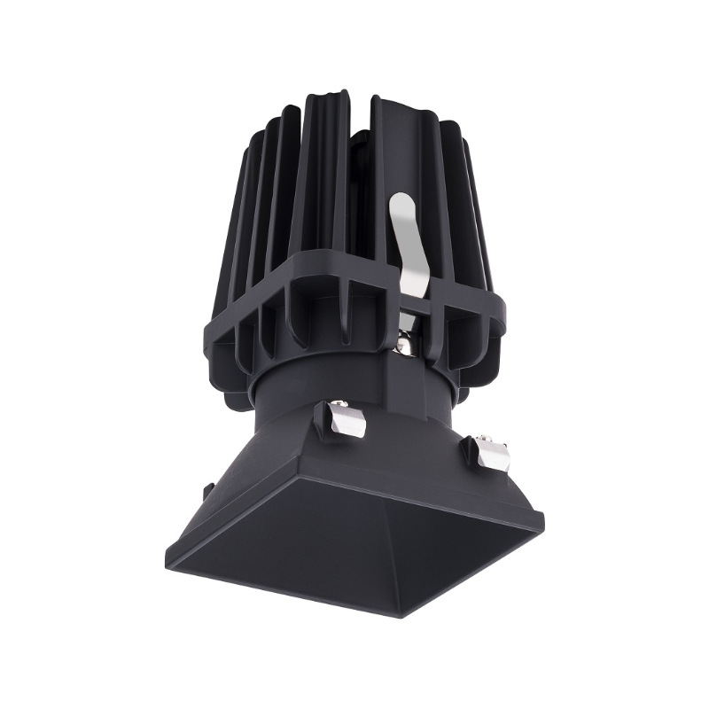 WAC R4FSDL-940 4" Square Downlight Trimless, 4000K - Black