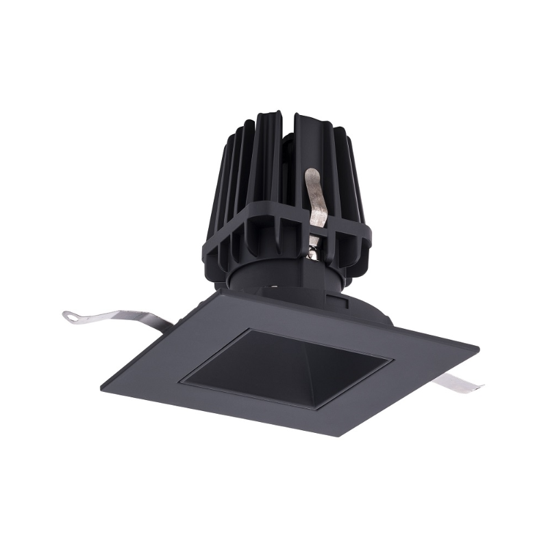 WAC R4FSDT-940 4" Square Downlight Trimmed, 4000K - Black