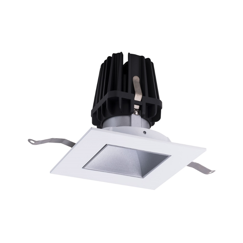 WAC R4FSDT-940 4" Square Downlight Trimmed, 4000K - Haze/White
