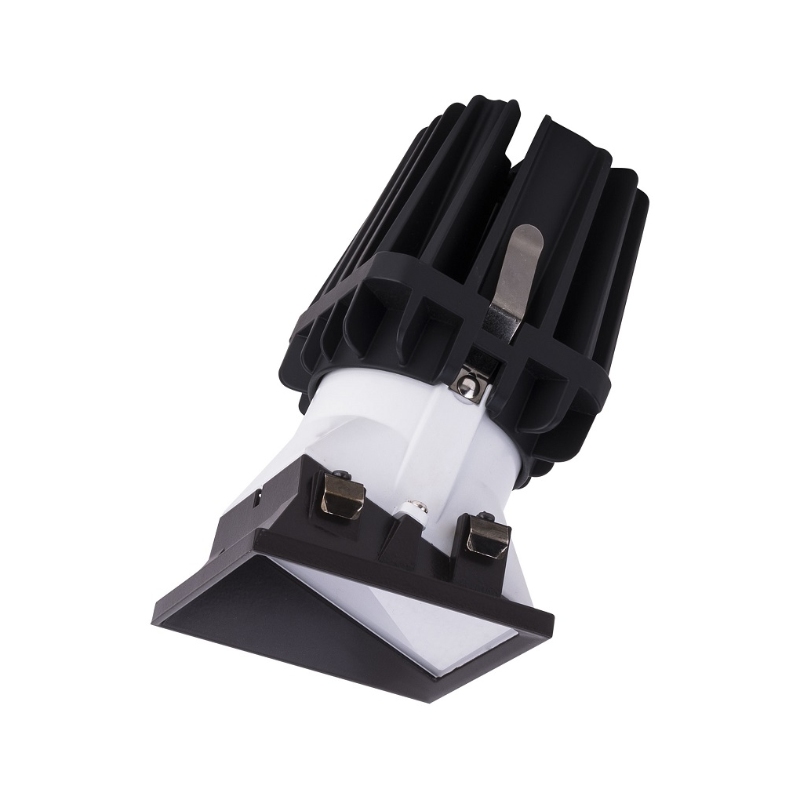 WAC R4FSWL-940 4" Square Wall Wash Trimless, 4000K - Dark Bronze